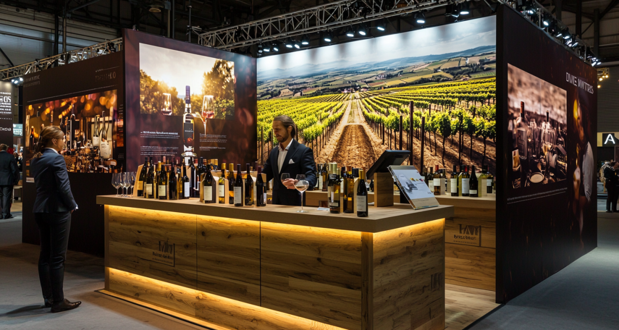 A_beautifully_designed_wine_promotion_stand_at_an_043ece39-17b7-48c6-9fe5-be3049ee8982