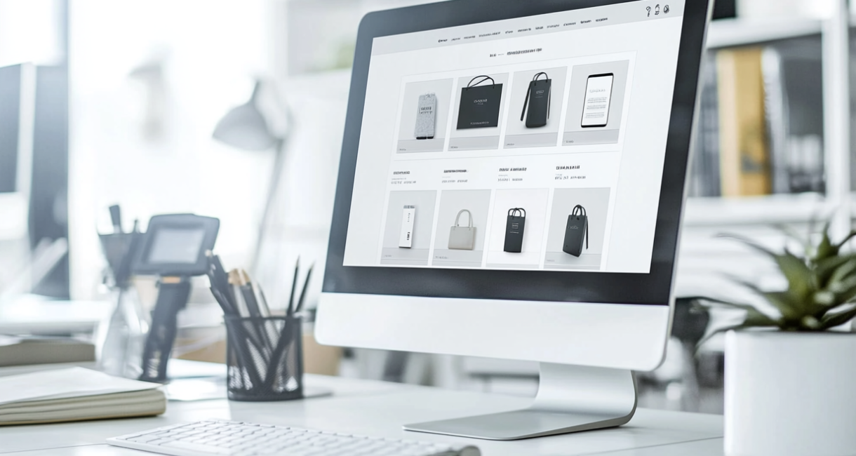 A_sleek_and_modern_workspace_featuring_a_high-res A_sleek_and_modern_workspace_featuring_a_high-res